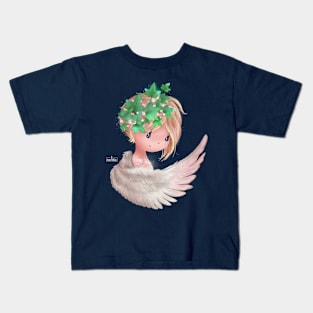 Christmas Ivy Angel Kids T-Shirt